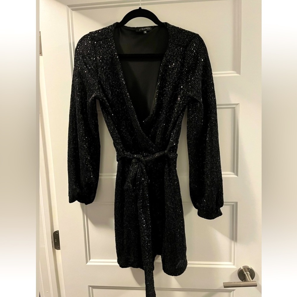 Dynamite party dress sequins glittery